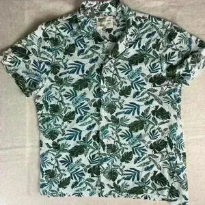 Kahuna Bay Shirt Men’s Hawaiian 100% Cotton Floral Short Sleeve Button Up​